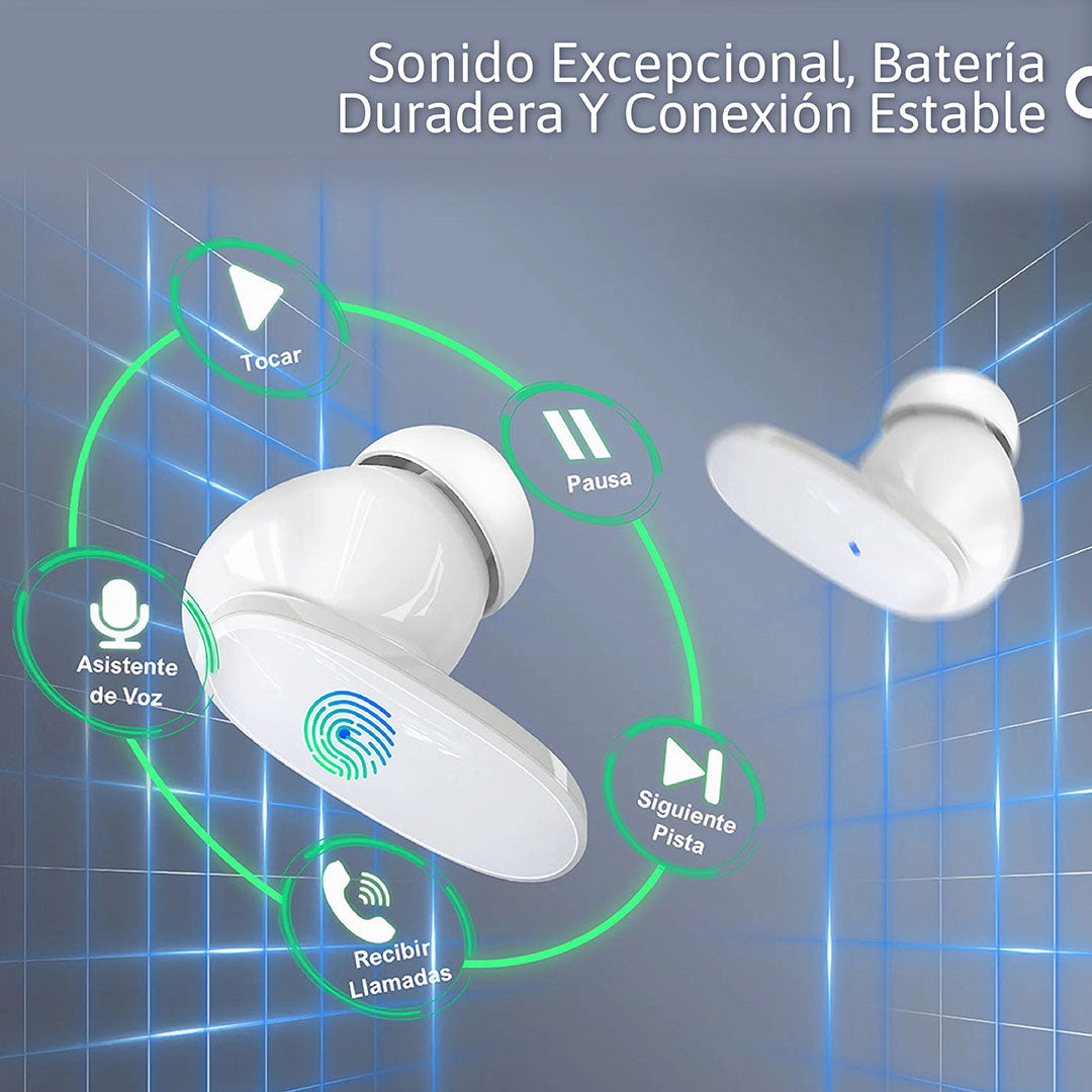 Audífonos Inalámbricos 1Hora: Potencia y Comodidad Diaria